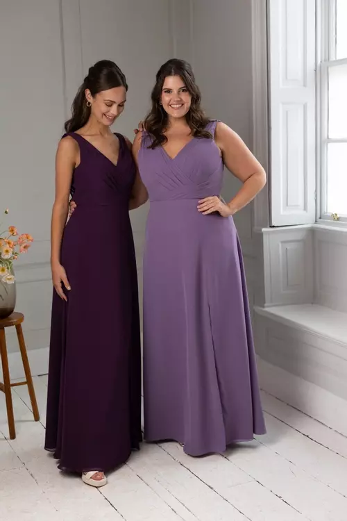 Plus size mauve bridesmaid dresses clearance